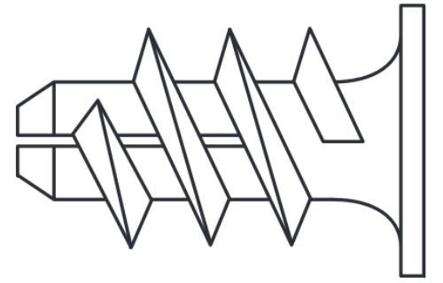 схематический чертеж дюбеля DRIVA схематический чертеж дюбеля DRIVA