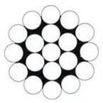 схематическое сечение троса 1х19