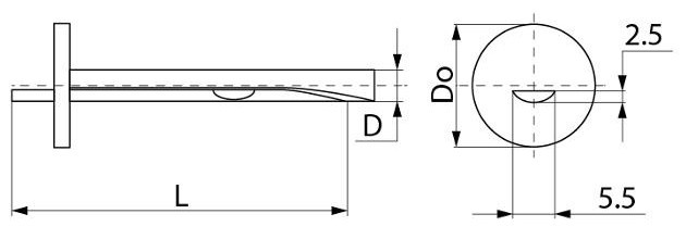чертеж анкер-клина чертеж анкер-клина