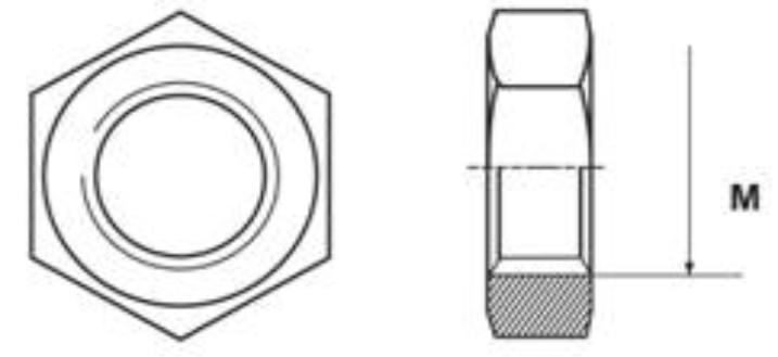 чертеж гайки дин 934 чертеж гайки дин 934