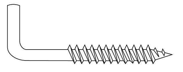 схематический рисунок шуруп-костыль