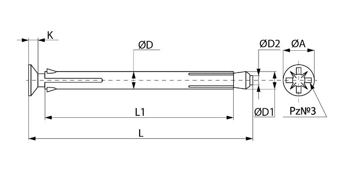 схематический рисунок рамного анкера