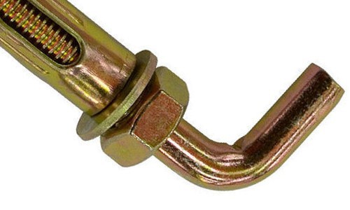 увеличенное фото прямого крюка фото элемента анер-болт костыль