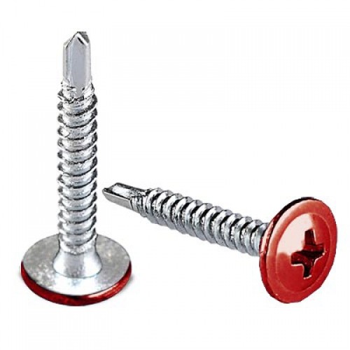 саморезы прессшайба со сверлом можно окрасить в разный RAL фото саморезов прессшайба сверло окрашенных