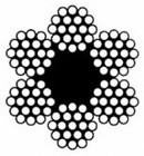 схематическое сечение троса 6х19