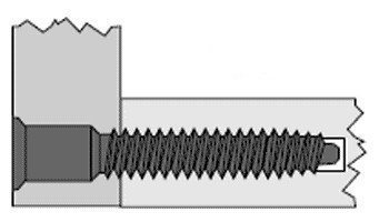 схематическое представление соединения с помощью конфирмат