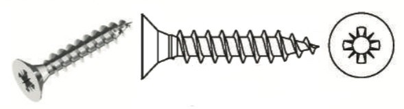 шуруп универсальный арт 9050 нержавейка