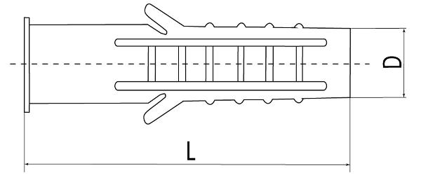 чертеж дюбеля четырехраспорного с выносом размеров чертеж дюбеля четырехраспорного с выносом размеров