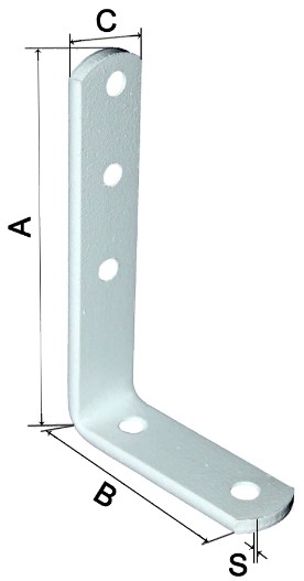 размеры кронштейна бытового окрашенного белого