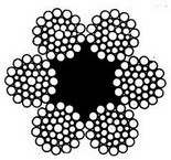 схематическое сечение троса 6х37