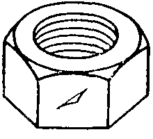 трещины сдвига гайки шестигранной