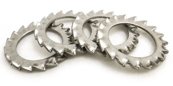 шайбы стопорные din 6798 a с наружными зубцами из нержавейки
