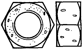 трещины рябизна на гайке шестигранной