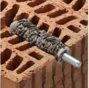 фото пример применения в пустотелых материалах с сетчатой гильзой