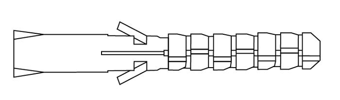 чертеж фасадного дюбеля