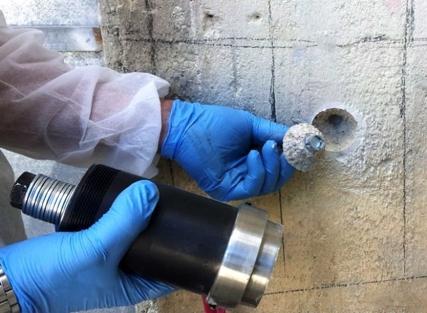 пример разрушения соединения в бетонном основании фото разрушения