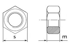 схематический чертеж гайки дин 934 схематический чертеж гайки дин 934