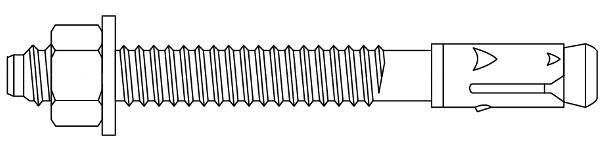 схематический рисунок клинового анкера