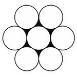 схематическое сечение троса 1х7