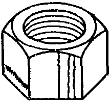 трещины от инструмента на гайке шестигранной