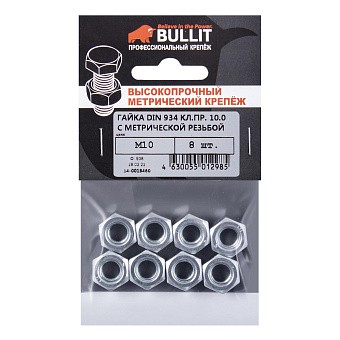 Купить Гайка din 934 кл.пр.10 шестигранная m10 оптом