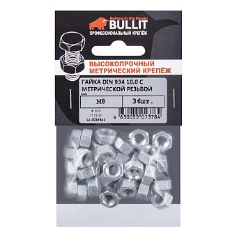 Купить Гайка din 934 кл.пр.10 шестигранная m8 оптом
