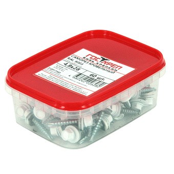 Купить Саморез кровельный, ral 9003 (сигнальный белый), 4,8x35 оптом