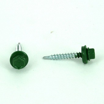 Купить Саморез кровельный ral 6002 (зеленый лист), 4,8x35 оптом