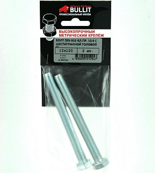 Купить Болт din 933 кл.пр. 10.9 с шестигранной головой m12x60 оптом