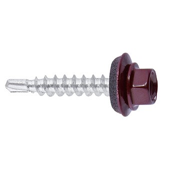Купить Саморез кровельный ral 3005 (винно-красный), 4,8x28 оптом