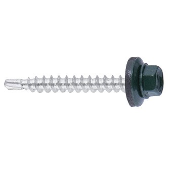 Купить Саморез кровельный ral 6005 (зелёный мох), 4,8x35 оптом