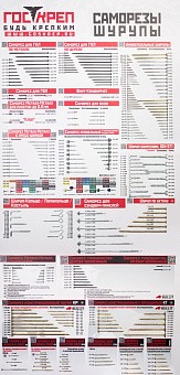 Купить Стенд ГОСКРЕП "Саморезы и Шурупы" оптом