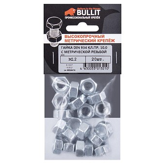 Купить Гайка din 934 кл.пр.10 шестигранная m12 оптом
