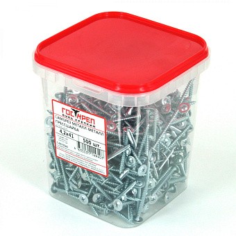 Купить Саморез с прессшайбой, 4,2x32 пл.конт. 1150 мл 500 шт оптом
