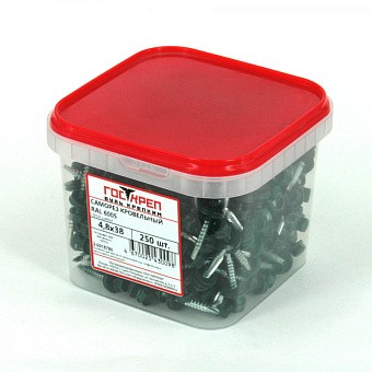 Купить Саморез кровельный, ral 6005 (зеленый мох), 4,8х51 оптом