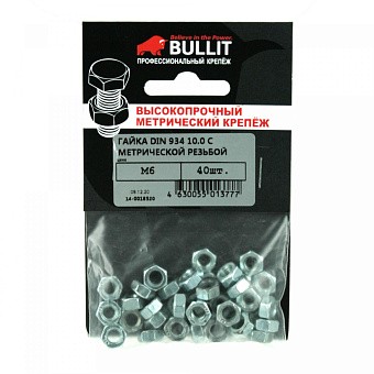 Купить Гайка din 934 кл.пр.10 шестигранная m6 оптом