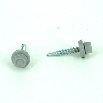 Купить Саморез кровельный, ral 7004 (сигнальный серый), 5,5x38 оптом