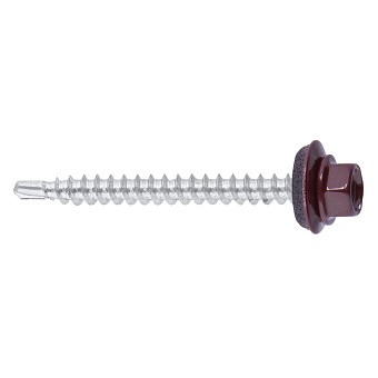 Купить Саморез кровельный ral 3005 (винно-красный), 4,8x51 оптом