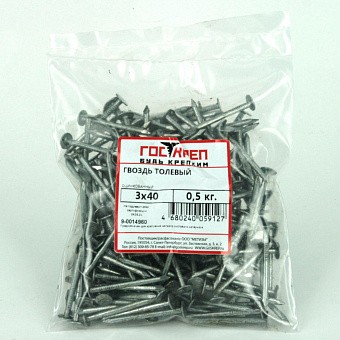 Купить Гвозди толевые, цинк, 3x50 оптом