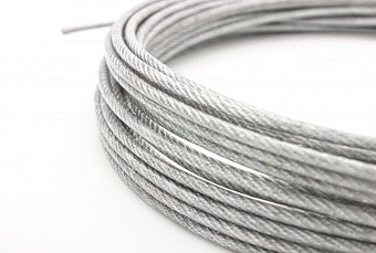 Купить Трос средней жесткости в оплетке ПВХ 814593 А4, 1,25/2мм оптом