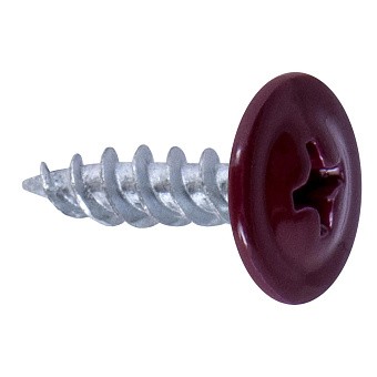 Саморез с прессшайбой, RAL 3005 (винно-красный), 4,2х25 - подробное фото Купить Саморез с прессшайбой, ral 3005 (винно-красный), 4,2х25 оптом