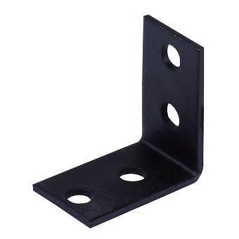 Купить Уголок мебельный 25х25х17х1,5 (черный) оптом