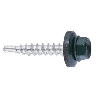 Купить Саморез кровельный ral 6005 (зелёный мох), 4,8x28 оптом