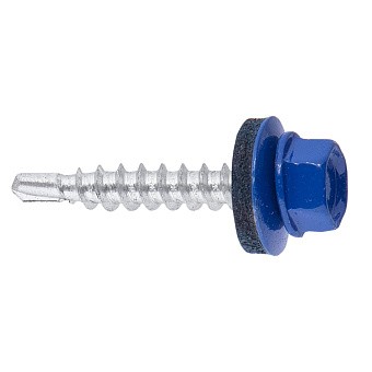 Купить Саморез кровельный, ral 5005 (сигнальный синий), 4,8x28 оптом