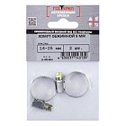 Хомут обжимной червячный нерж. 16-25 мм