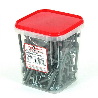 Купить Дюбель-гвоздь полипропилен, 6х60 гриб. манжета оптом