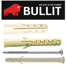 Новинки! ПРОФЕССИОНАЛЬНЫЕ ДЮБЕЛЯ и ДЮБЕЛЬ-ГВОЗДИ BULLIT!