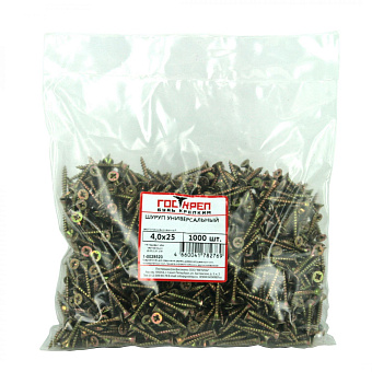 Купить Шуруп универ. желтый цинк, 6х80 оптом