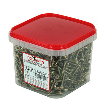 Купить Шуруп универ. желтый цинк, 4x60 оптом