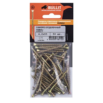 Купить Саморез отделочный bullit тип hobau 4,2х55 оптом